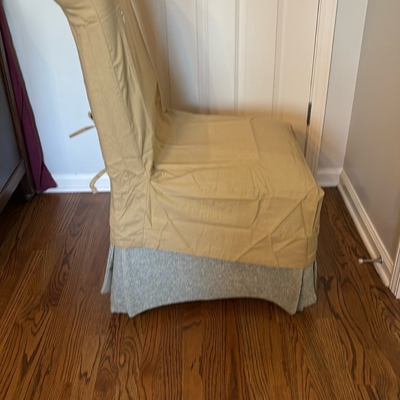 Tan Dining Room Chair Cover - have two (2) - Picture 3 of 4